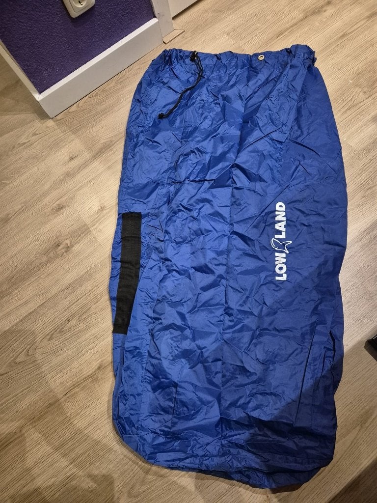 Lowland flightbag blauw 75L, Sieraden, Tassen en Uiterlijk, Ophalen of Verzenden, Zo goed als nieuw, Overige merken, Trekking