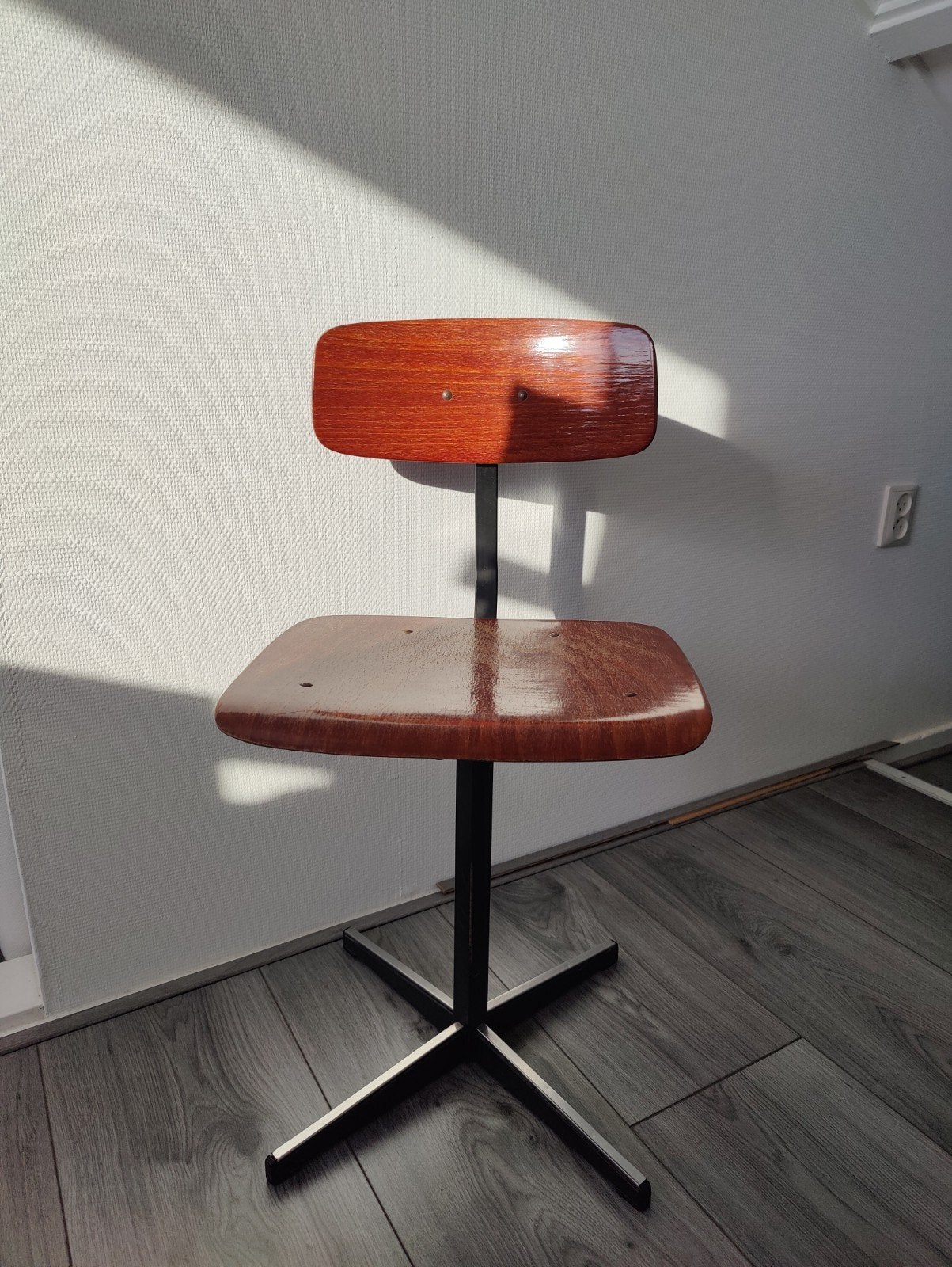 Vintage retro kinderstoel bureaustoel schoolstoeltje, Ophalen, Gebruikt, Stoel(en)