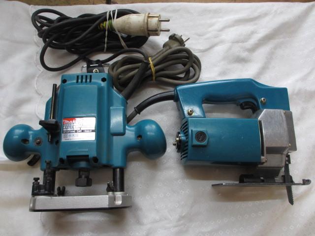 Makita bovenfrees + decoupeerzaag, Gebruikt, Overige typen, Ophalen of Verzenden, Makita
