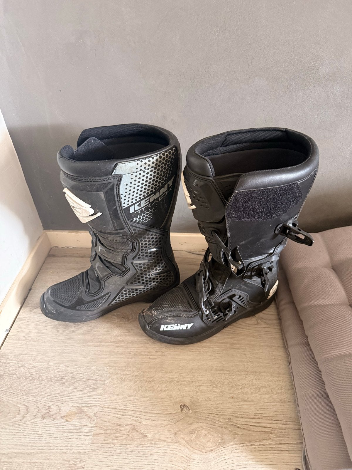 Kenny motorcrosslaarzen - Zwart mt 44, Ophalen of Verzenden, Tweedehands, Heren, Laarzen