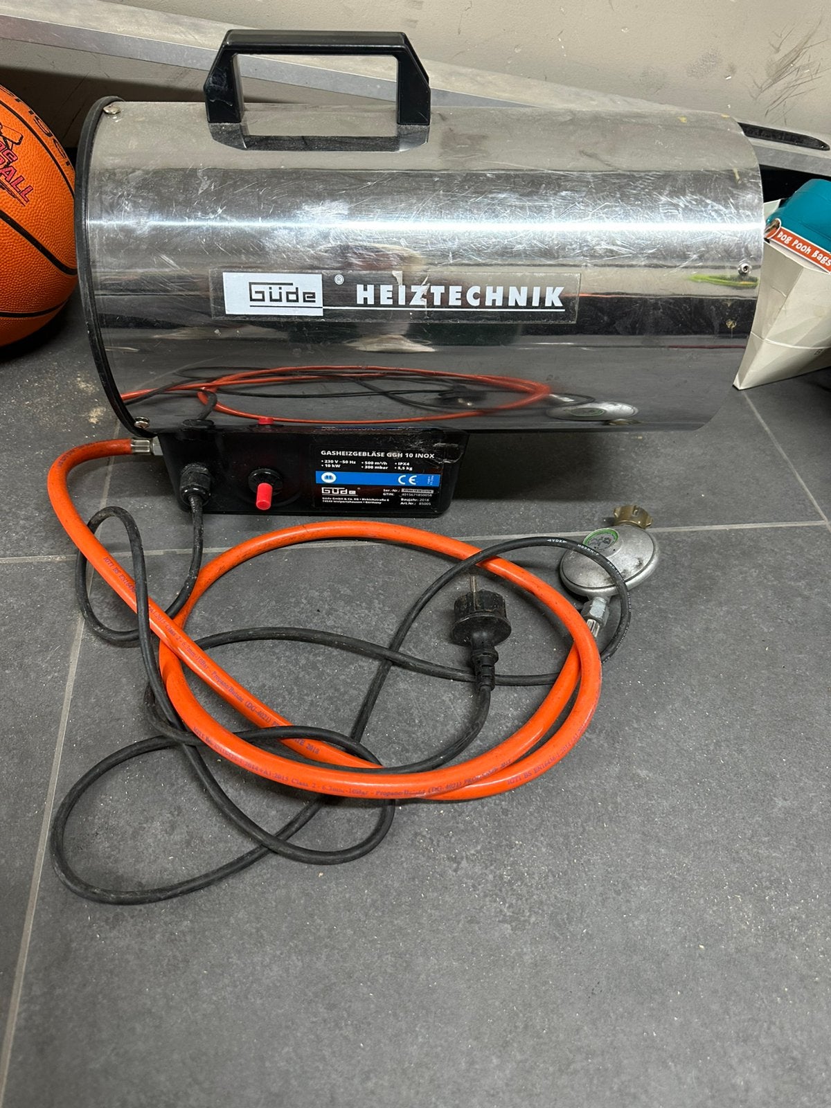 Gas heater, Ophalen, Zo goed als nieuw