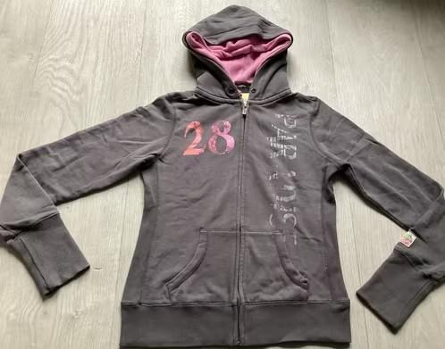 Grijze hoodie / vest met rits Maat M van O bleu, Kleding | Dames, Maat 38/40 (M), Ophalen of Verzenden, O bleu, Grijs