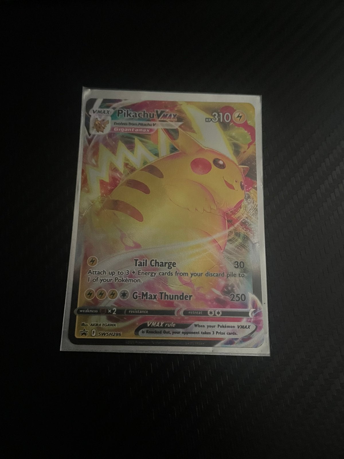 Pikachu VMAX SWSH286, Hobby en Vrije tijd, Ophalen of Verzenden, Zo goed als nieuw, Losse kaart, Foil