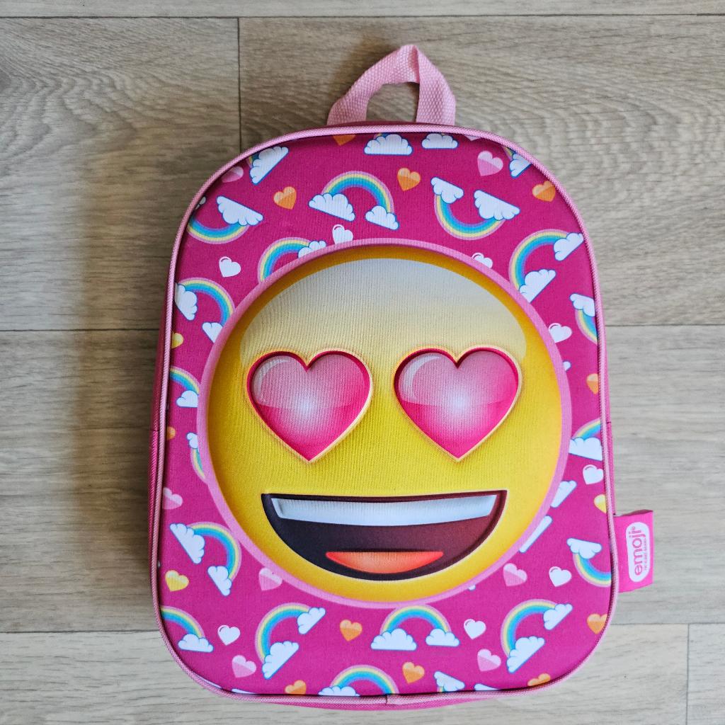 Kinder rugtas schooltas roze smiley, Ophalen, Minder dan 30 cm, Rugtas, Nieuw