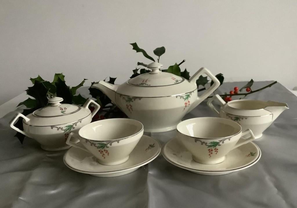 prachtig art deco tête à tête serviesje, Antiek en Kunst, Ophalen of Verzenden