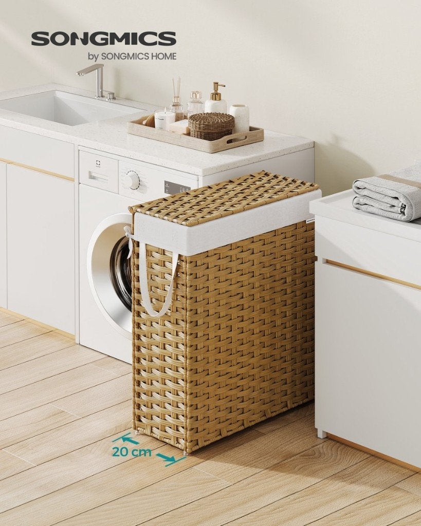 Wasmand Smal - 55 L, Bruin, Overige merken, Nieuw, Ophalen of Verzenden
