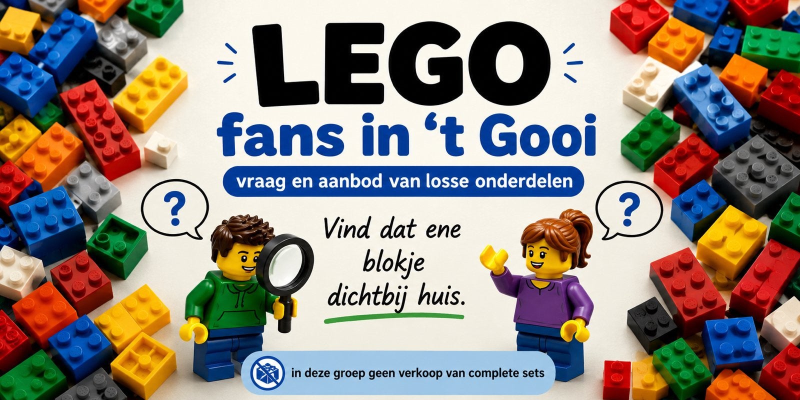 Op zoek naar Lego onderdelen & woon je in omgeving ‘t Gooi?, Ophalen, Nieuw, Lego