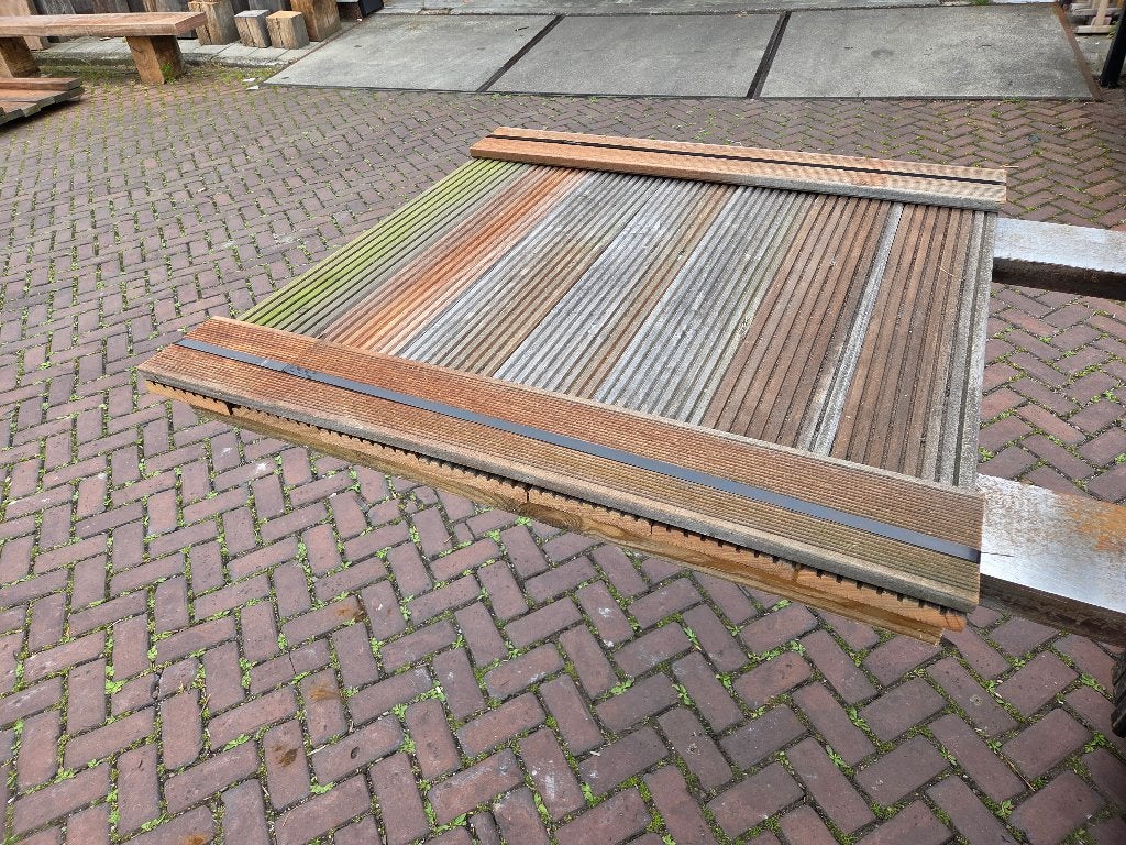 9 profielplanken / Vlonderplanken 1.00 m lang - nr: HP207, Ophalen, Nieuw, Minder dan 180 cm, Planken