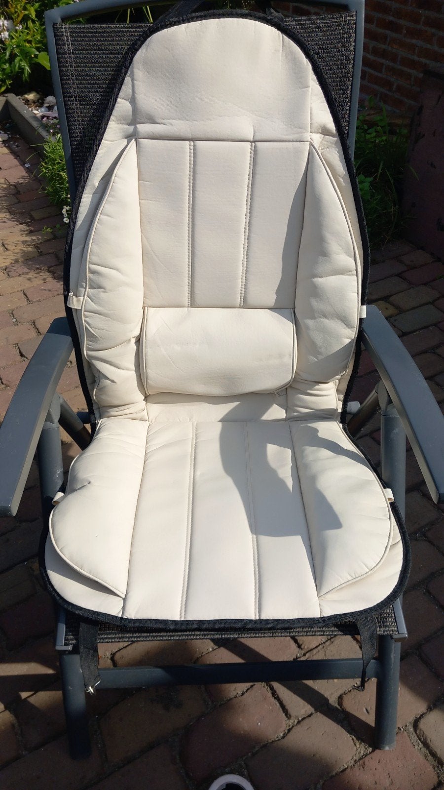autostoelkussen, licht beige, Ophalen, Zo goed als nieuw