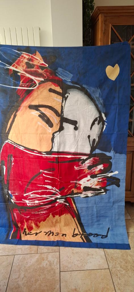 Herman Brood tafellaken en 6 servetten, Ophalen of Verzenden, Nieuw, Wit