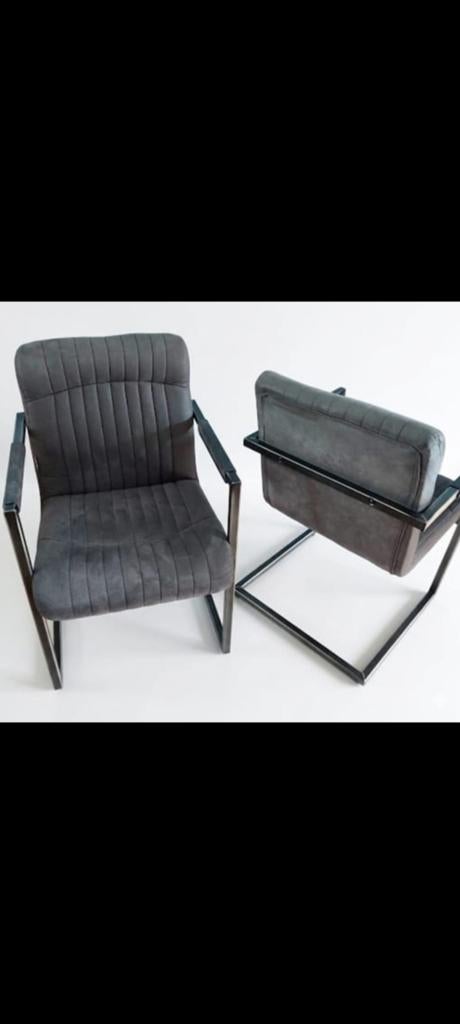 2 Eetkamerstoelen., Gebruikt, Twee, Ophalen of Verzenden, Stof