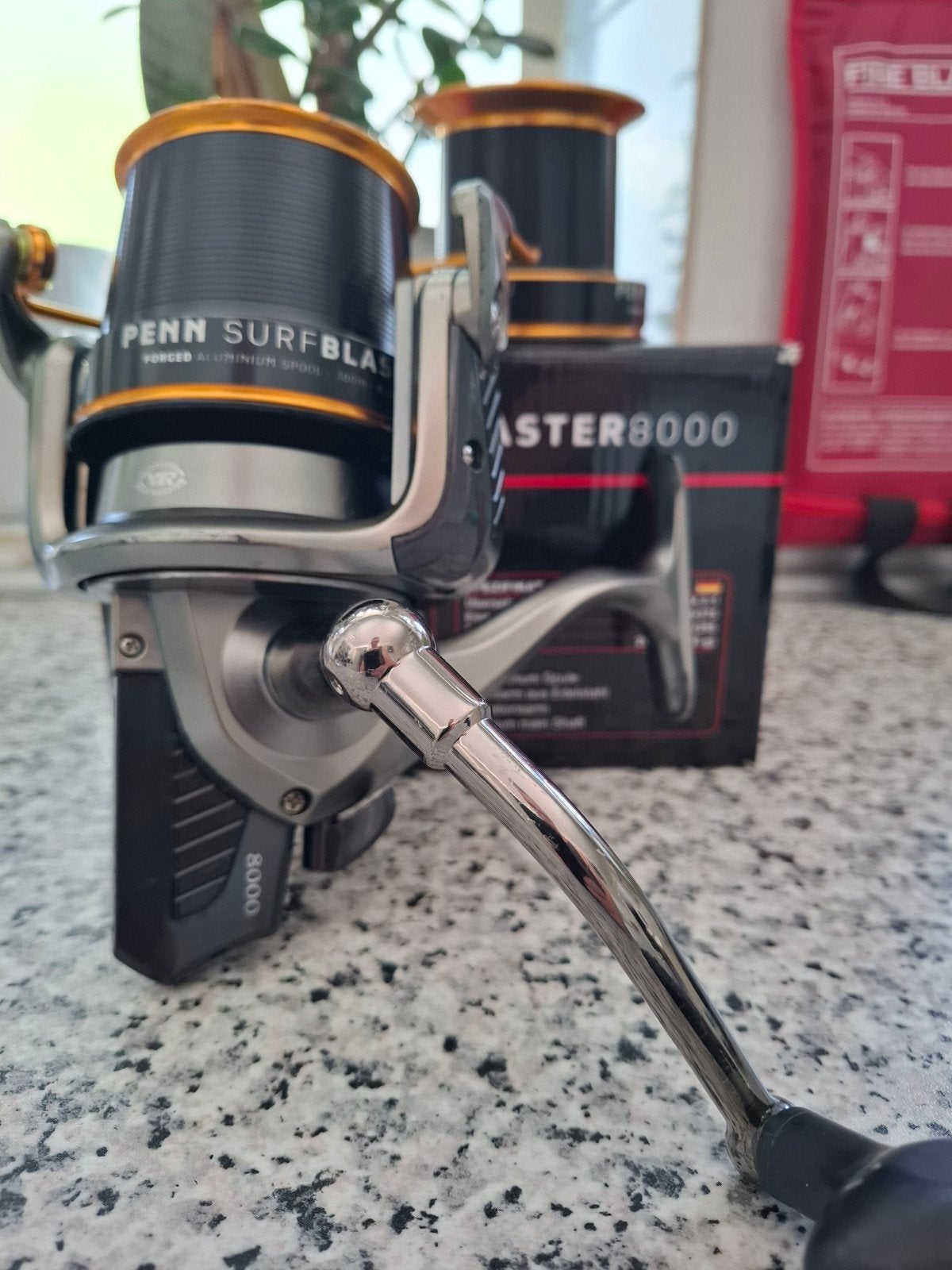 Penn Surfblaster 8000 vismolen, Ophalen of Verzenden, Zo goed als nieuw, Molen