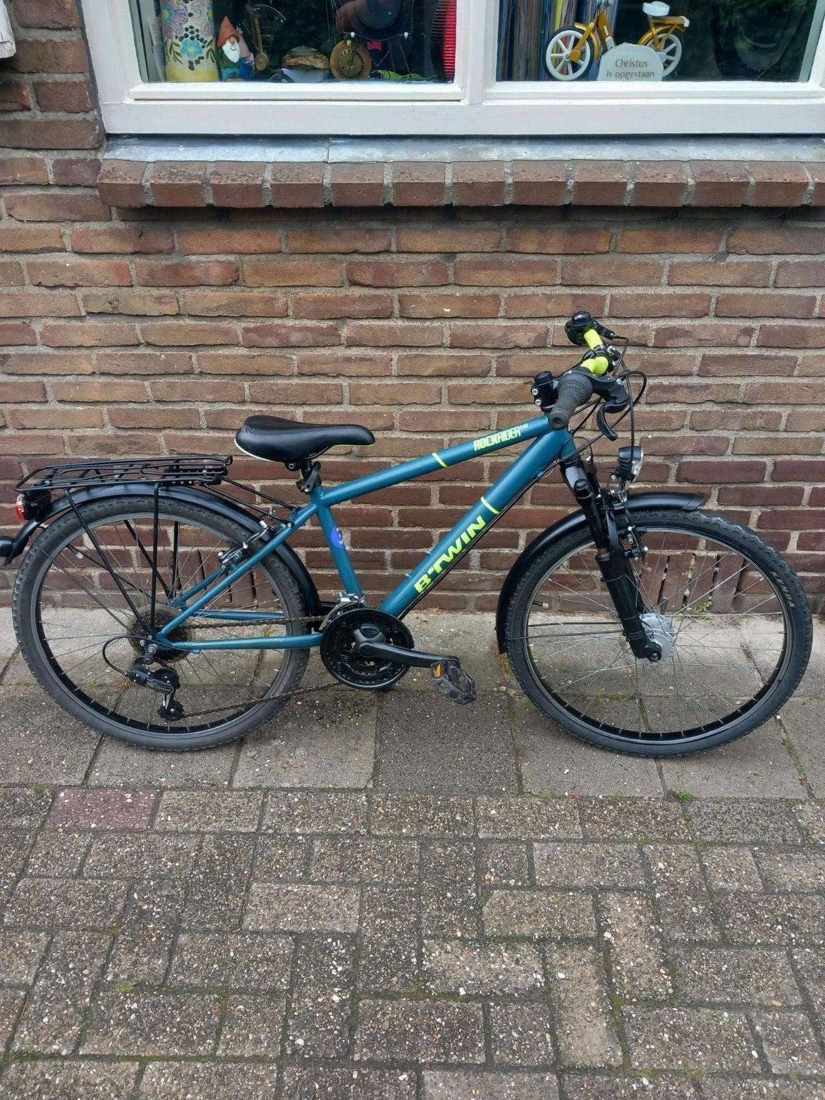 24" Rockrider Mountainbike in Nette Staat., Fietsen en Brommers, Fietsen | Jongens, Ophalen, Velgrem, Versnellingen, Zo goed als nieuw