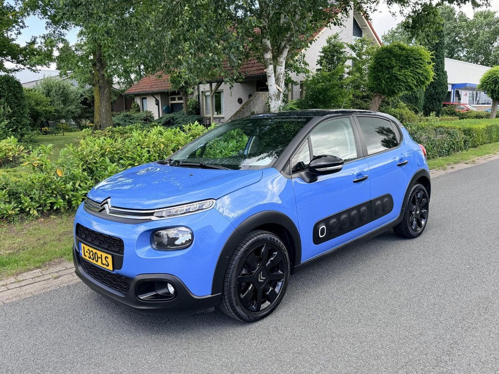Citroen C3 1.2 PureTech 110PK Automaat•Navi•Keyless, Auto's, Gebruikt, Euro 6, 1199 cc, Blauw