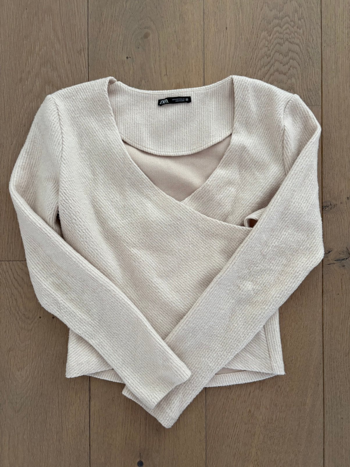 Zara top S, Ophalen of Verzenden, Zo goed als nieuw, Maat 36 (S), Beige