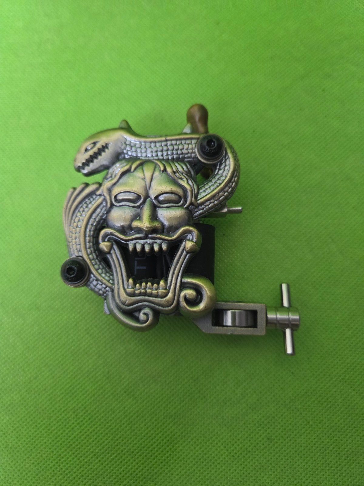Unieke Tattoo Machine met Draak en Masker Design, Ophalen of Verzenden, Gebruikt