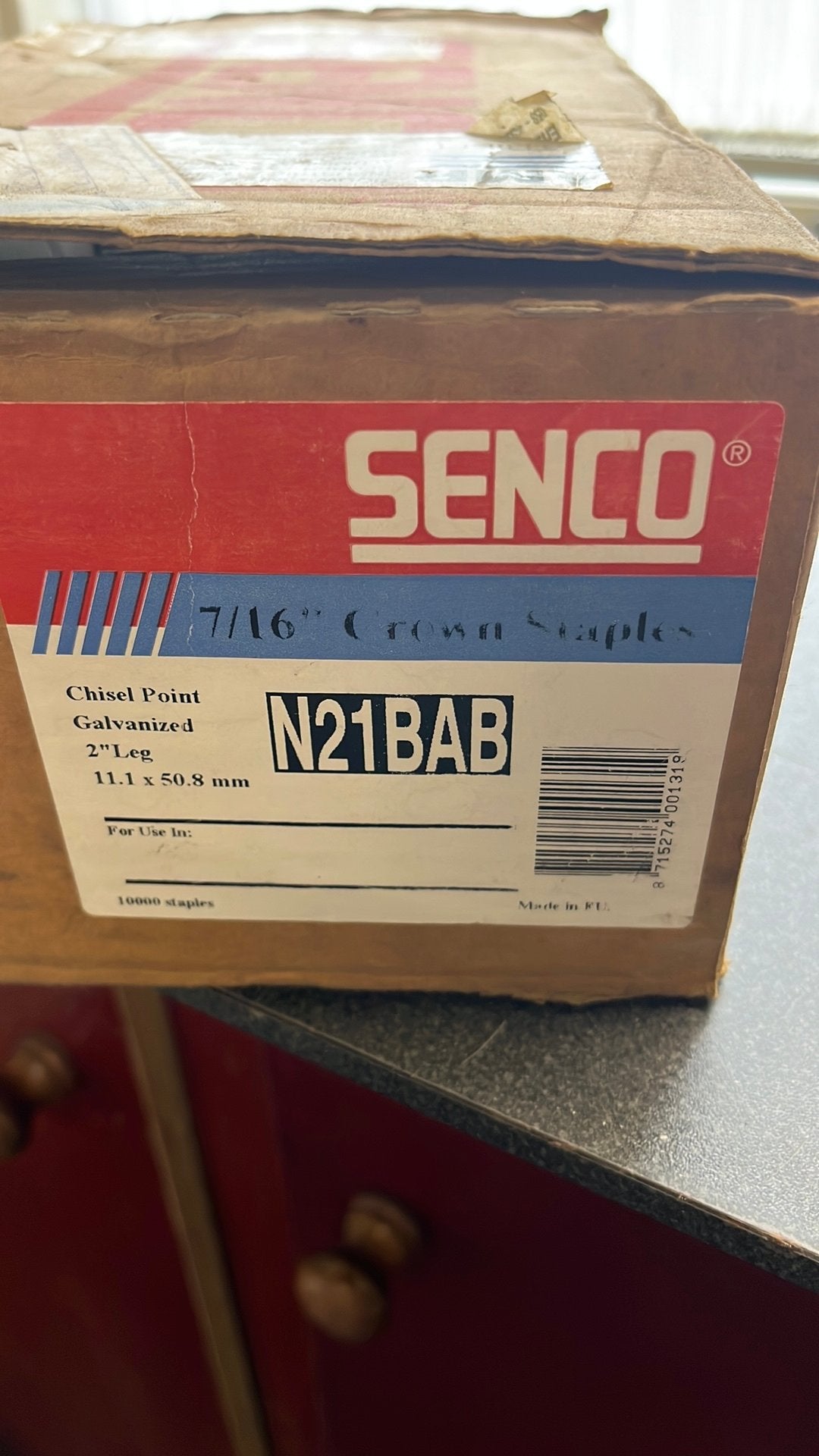 Te koop senco nieten ongeveer 5000, Ophalen, Zo goed als nieuw