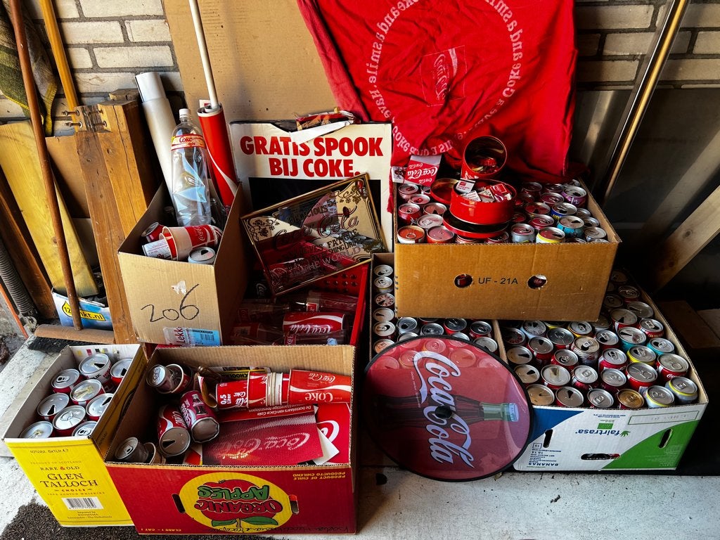 grote Coca Cola verzameling, Ophalen, Gebruikt