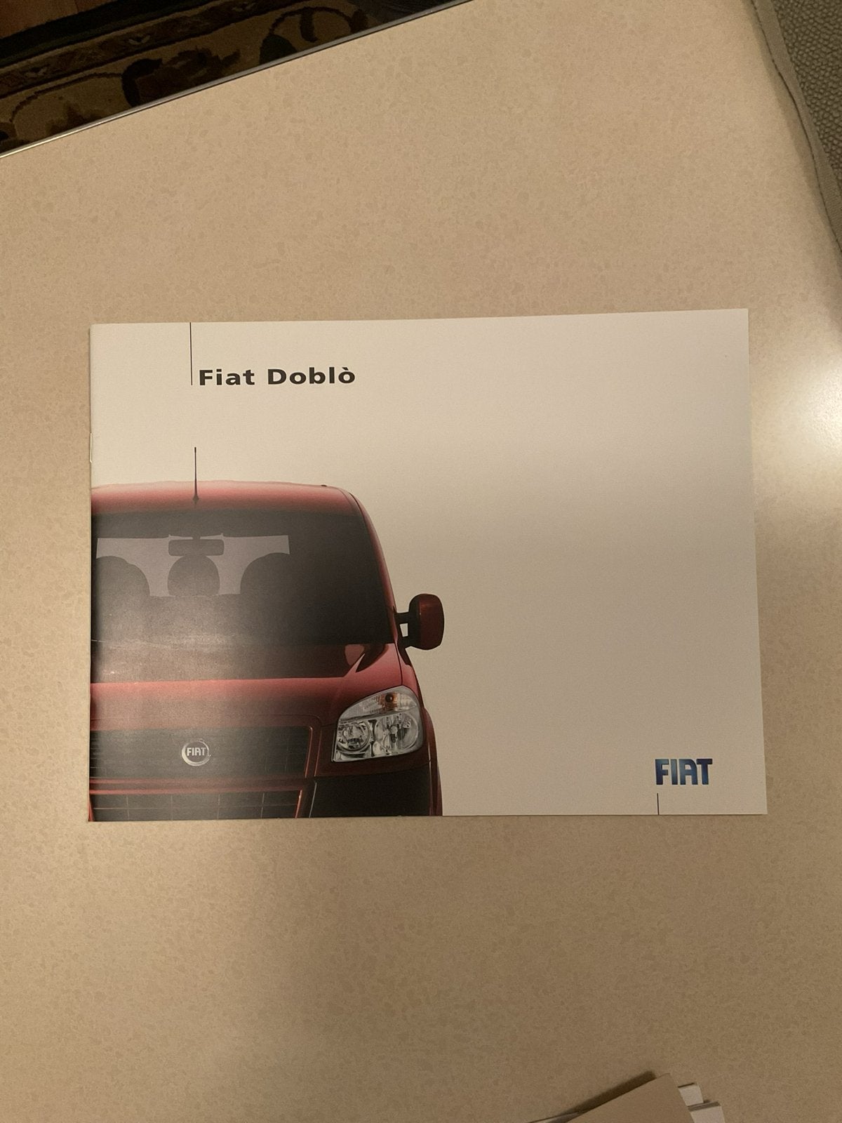 Fiat Doblo brochure in nieuwstaat, Ophalen of Verzenden, Nieuw, Overige merken
