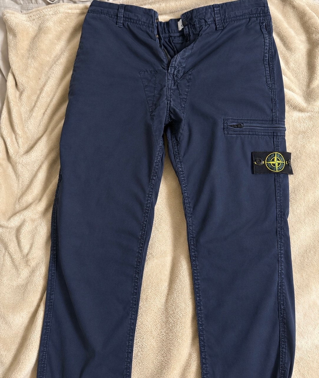 Stone Island cargo broek – donkerblauw – W30, Ophalen of Verzenden, Zo goed als nieuw, Maat 48/50 (M), Blauw