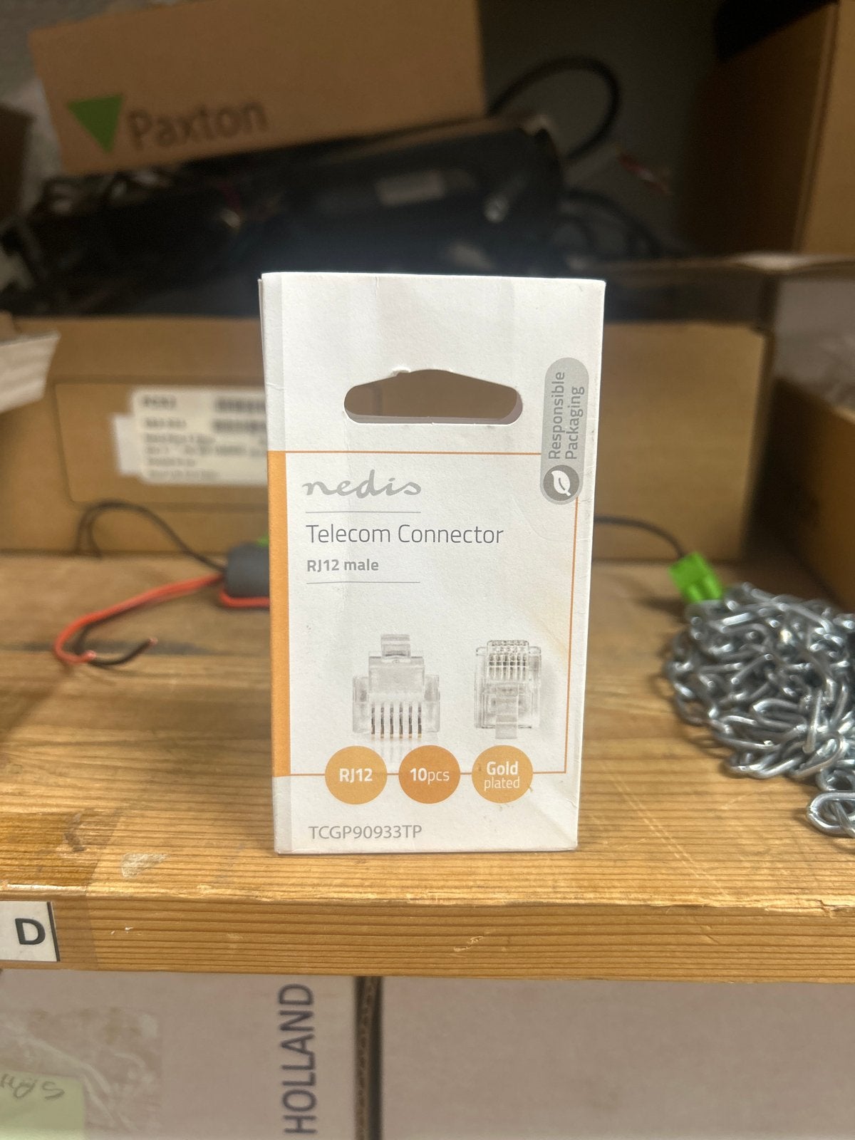 Nedis RJ12 Male Telecom Connector - 10 stuks, Ophalen of Verzenden, Nieuw