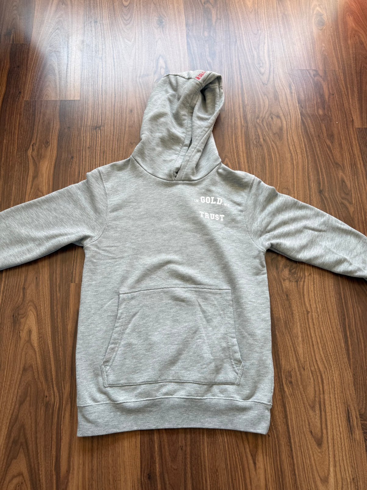 In Gold We Trust hoodie, Ophalen of Verzenden, Gebruikt, Jongen, Trui of Vest