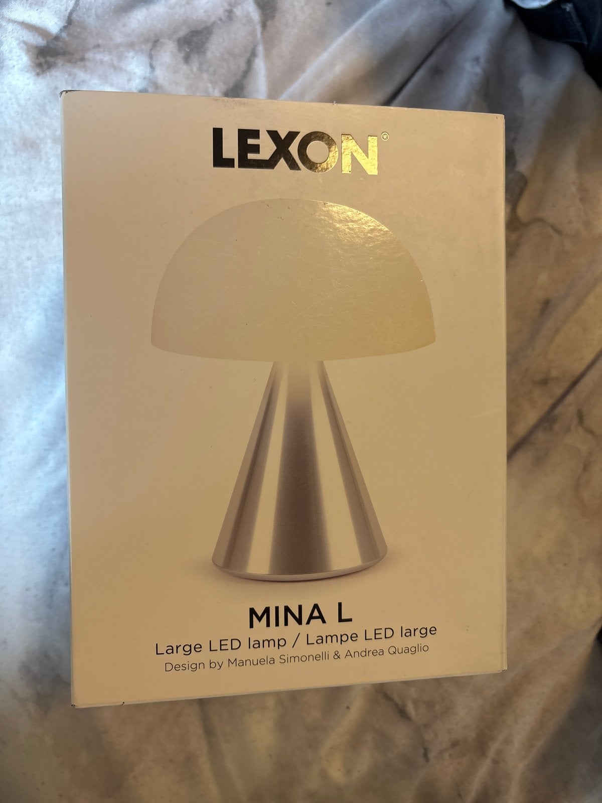 Lexon Mina L Oplaadbare LED Lamp - Nieuw in Verpakking, Metaal, Overige merken, Nieuw, Ophalen of Verzenden