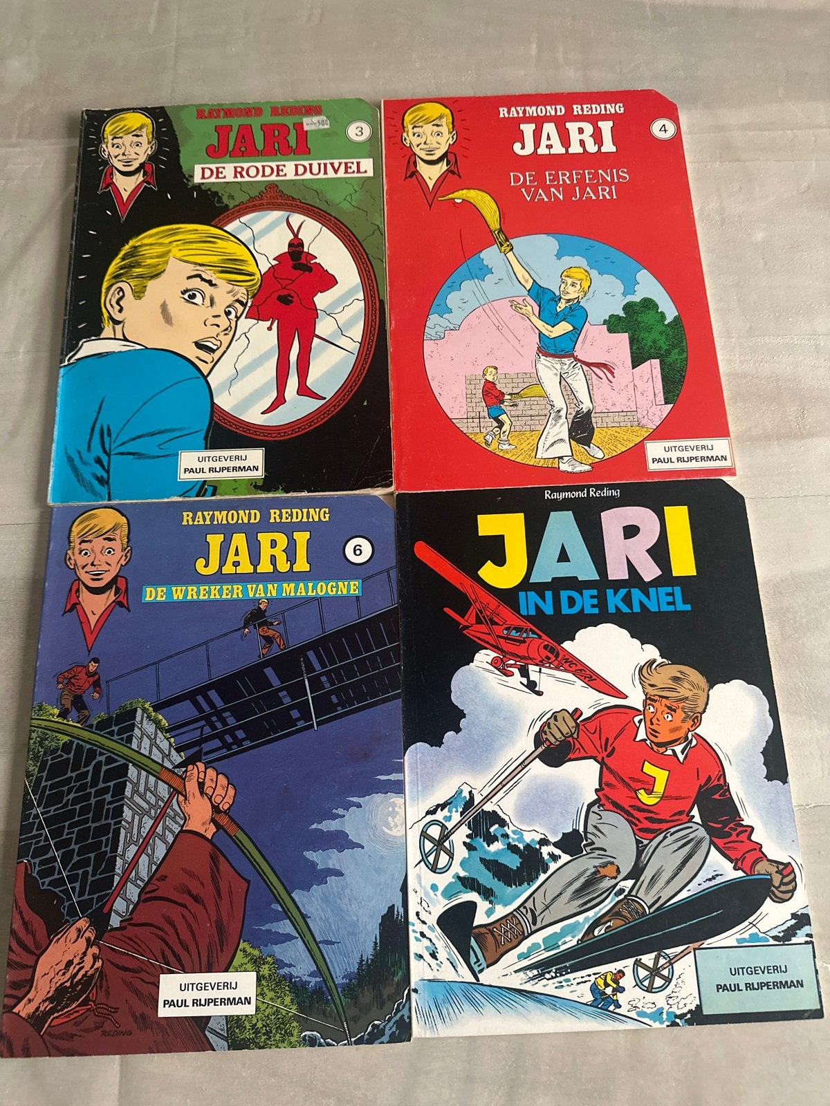 Jari stripboeken - 4 delen van Raymond Reding, Boeken, Meerdere stripboeken, Ophalen of Verzenden, Gelezen