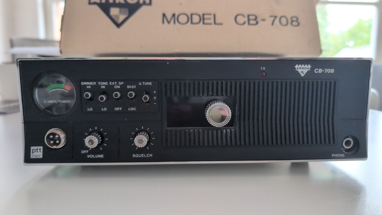 Amroh Model CB-708 CB Transceiver met Microfoon, Ophalen, Gebruikt