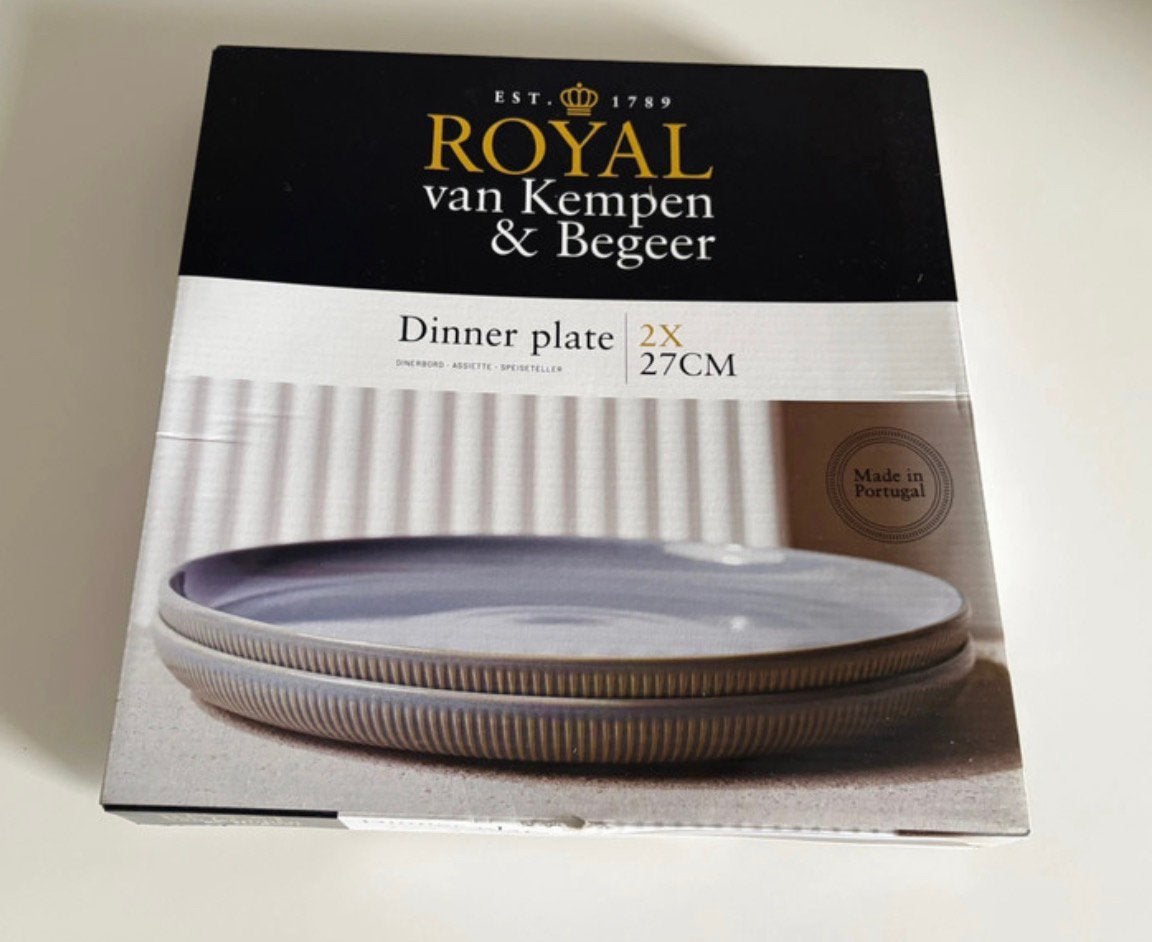Royal van Kempen & Begeer nieuwe dinerborden blue, Ophalen, Nieuw, Overige stijlen, Bord(en)