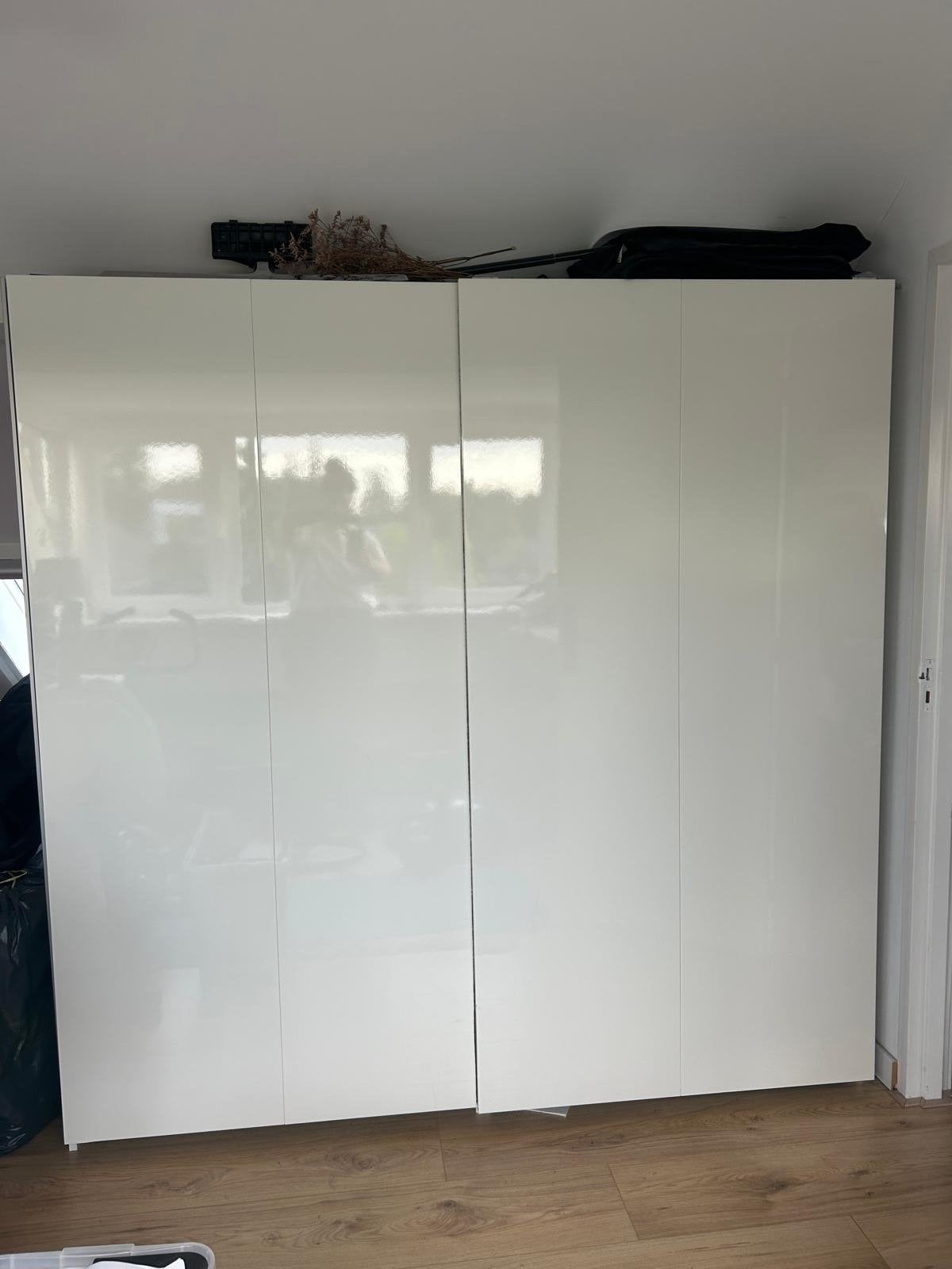 PAX kast deuren hoogglans wit (200 x 200 cm), Ophalen, Kunststof, Gebruikt, 200 cm of meer