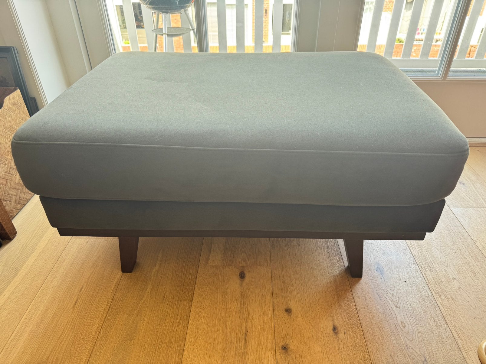 Wehkamp hocker Torino groen, Ophalen, Zo goed als nieuw, Rechthoekig, 125 cm of meer