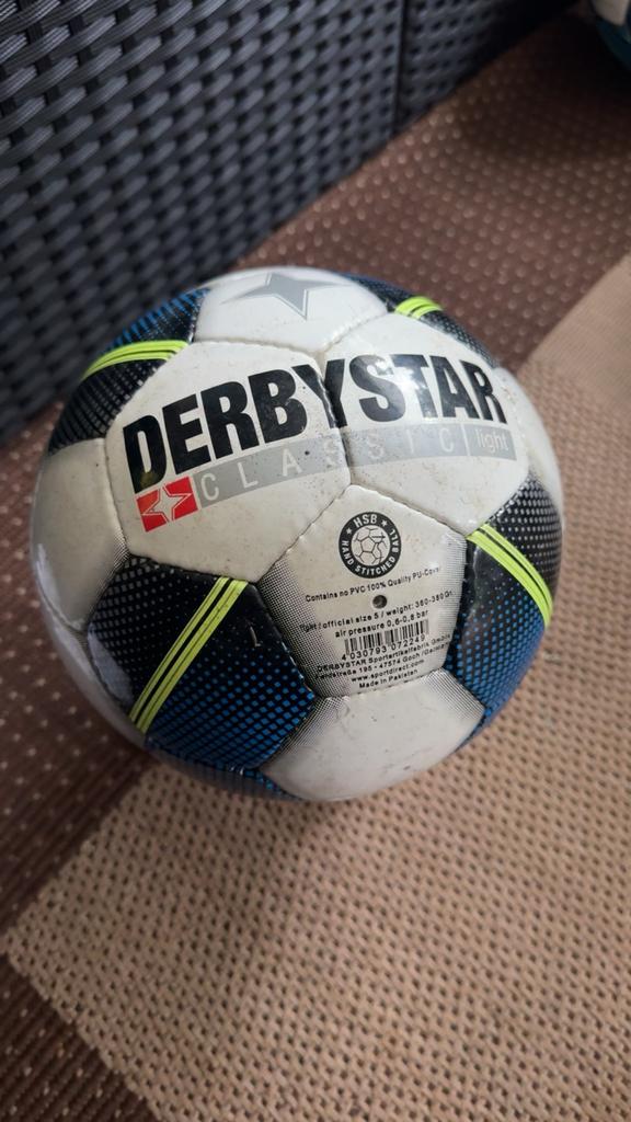 Derbystar Classic Light Voetbal Maat 5, Ophalen of Verzenden, Gebruikt, Bal