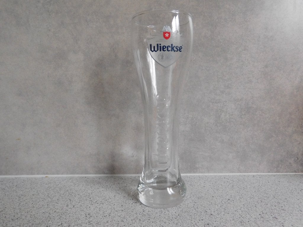Wieckse Rosebier glas - 0,33 Ltr., Ophalen of Verzenden, Zo goed als nieuw, Glas of Glazen, Overige merken