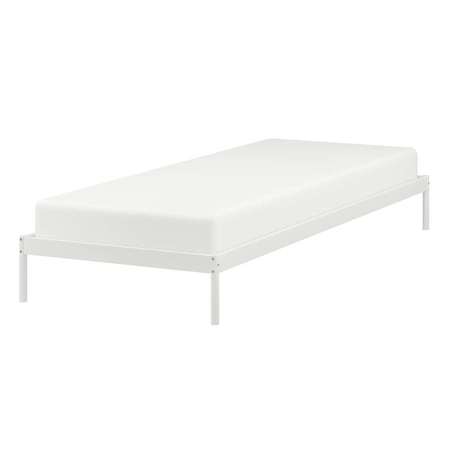 IKEA bedframe en ZGAN foammatras 1 persoons, Huis en Inrichting, Ophalen, 90 cm, Eenpersoons, Wit