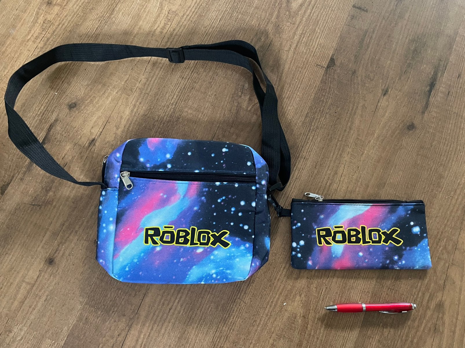 Roblox tasje/schoudertasje en etui, Ophalen of Verzenden, Gebruikt