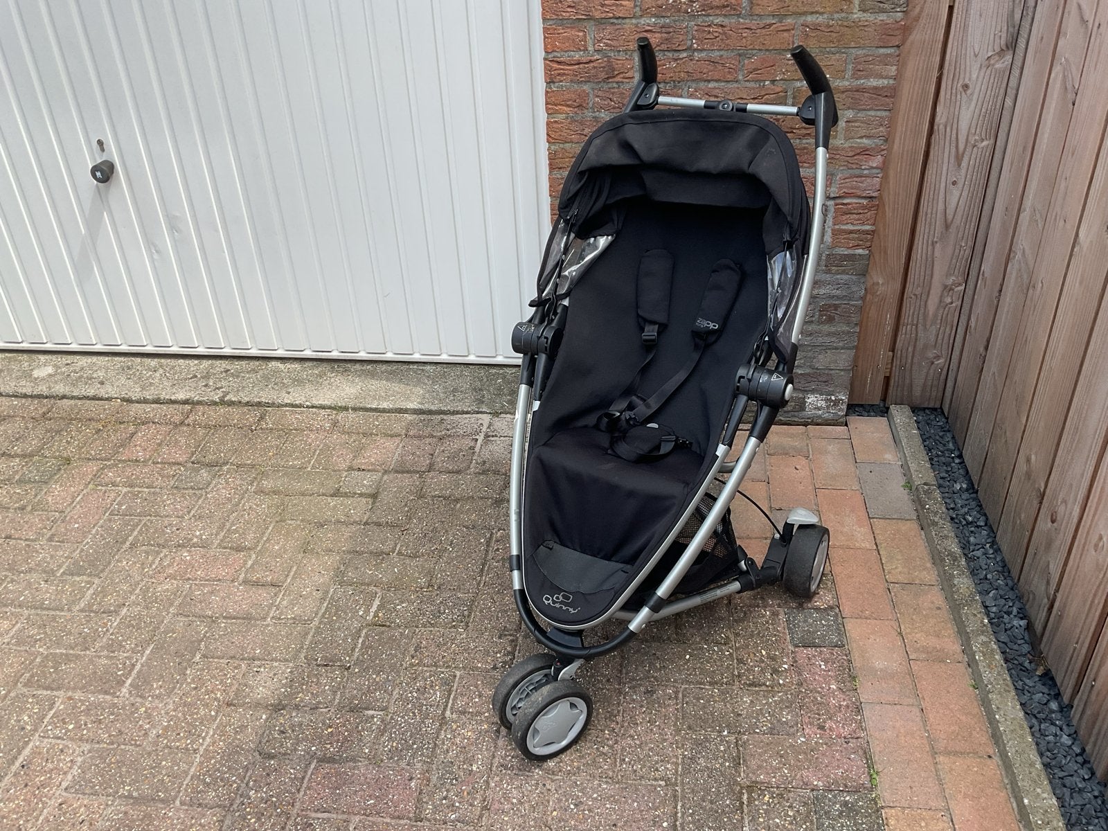 Quinny Zapp Xtra Buggy - Zwart, Kinderen en Baby's, Buggy's, Ophalen, Gebruikt, Quinny, Verstelbare rugleuning