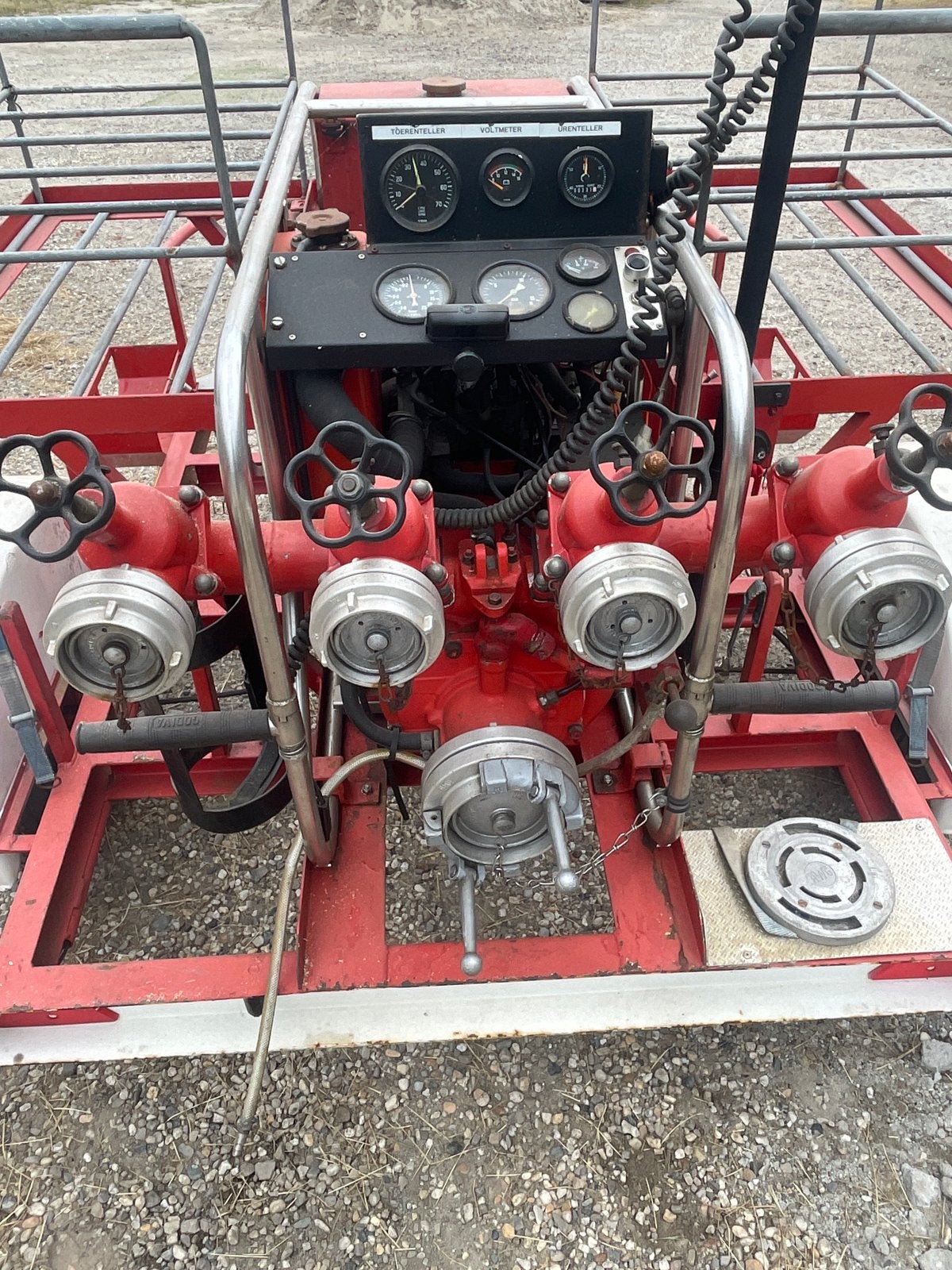 Brandweerpomp op aanhanger - Krachtige waterpomp, Ophalen