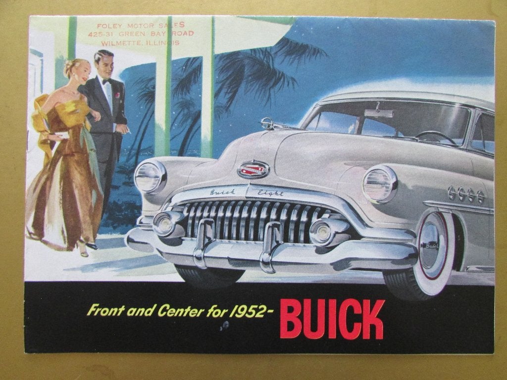 1952 BUICK grote folder, Engels, Ophalen of Verzenden, Zo goed als nieuw, Overige merken