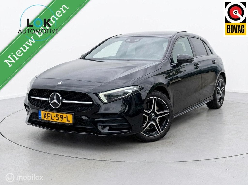 Mercedes A-klasse 250 e Business Solution AMG Limited PANO|S, Auto's, Mercedes-Benz, Gebruikt, 4 cilinders, Zwart, 218 pk