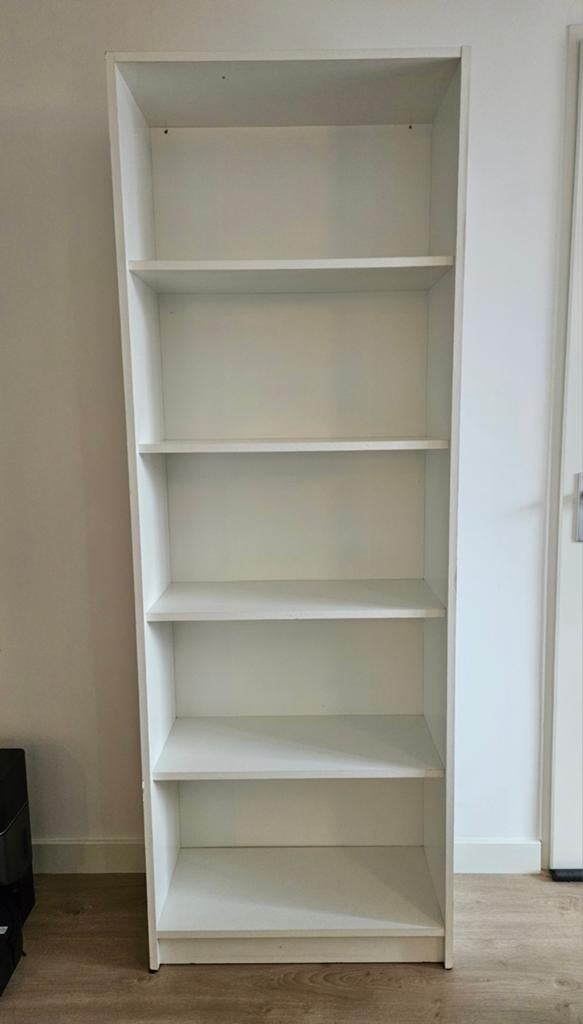 Jysk Boekenkast HORSENS 5 schappen wit (70x197x30), Huis en Inrichting, Ophalen, Met plank(en), Gebruikt, 50 tot 100 cm