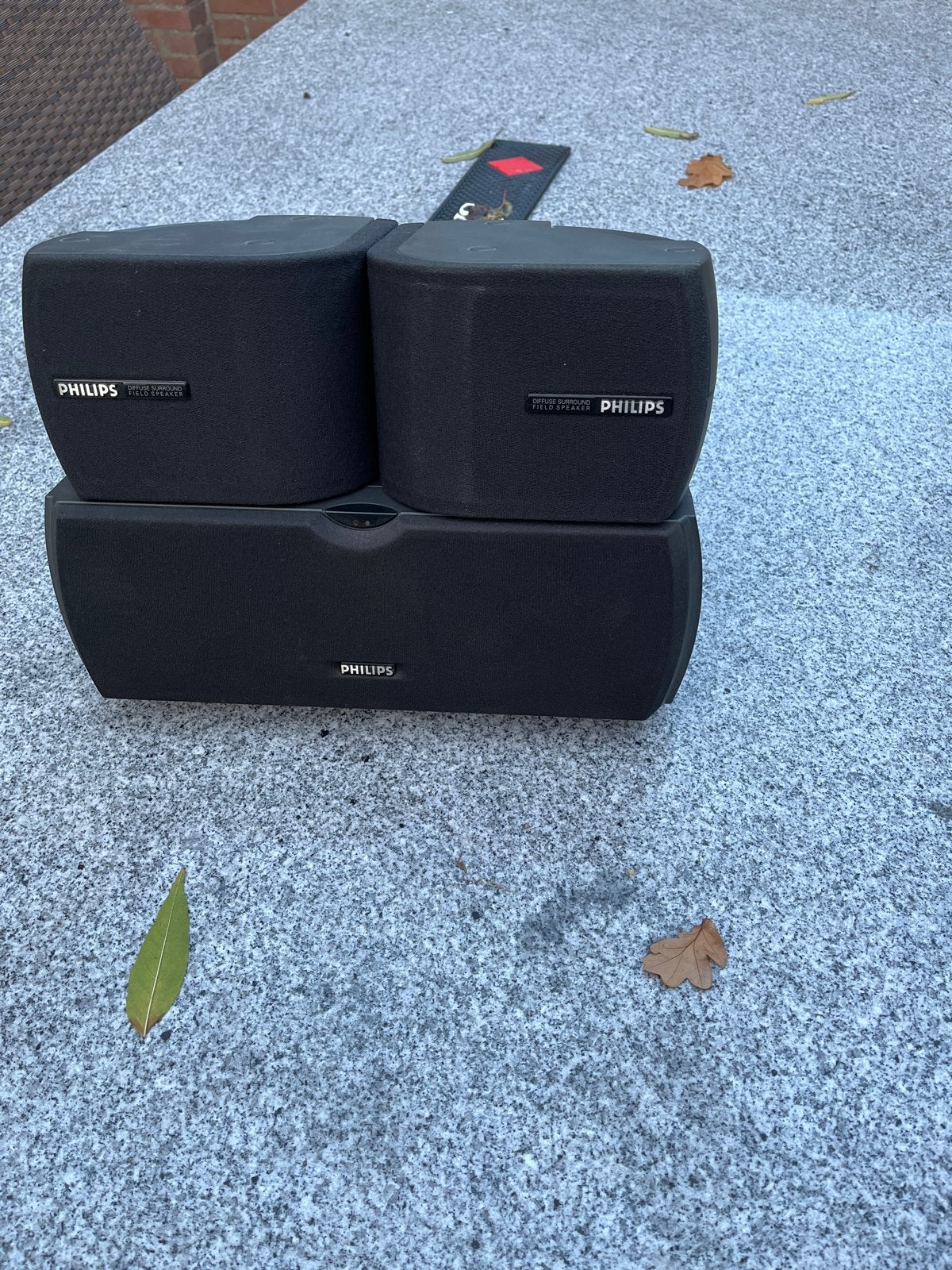 Philips Surround Sound Speakerset - 2 Satellieten + Center, Audio, Tv en Foto, Ophalen, Philips, Gebruikt, Surroundset