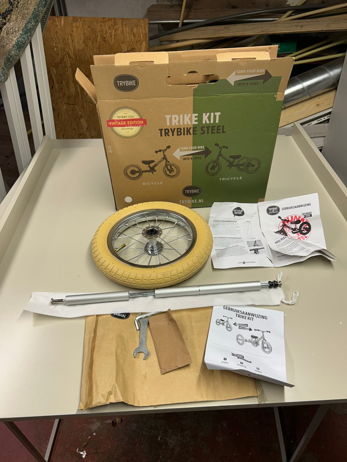 Trybike Steel Trike Kit - Vintage Edition, Ophalen of Verzenden, Zo goed als nieuw, 16 tot 20 inch