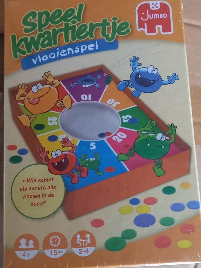 Speel kwartiertje vlooienspel is nieuw, Ophalen of Verzenden, Nieuw, Jumbo
