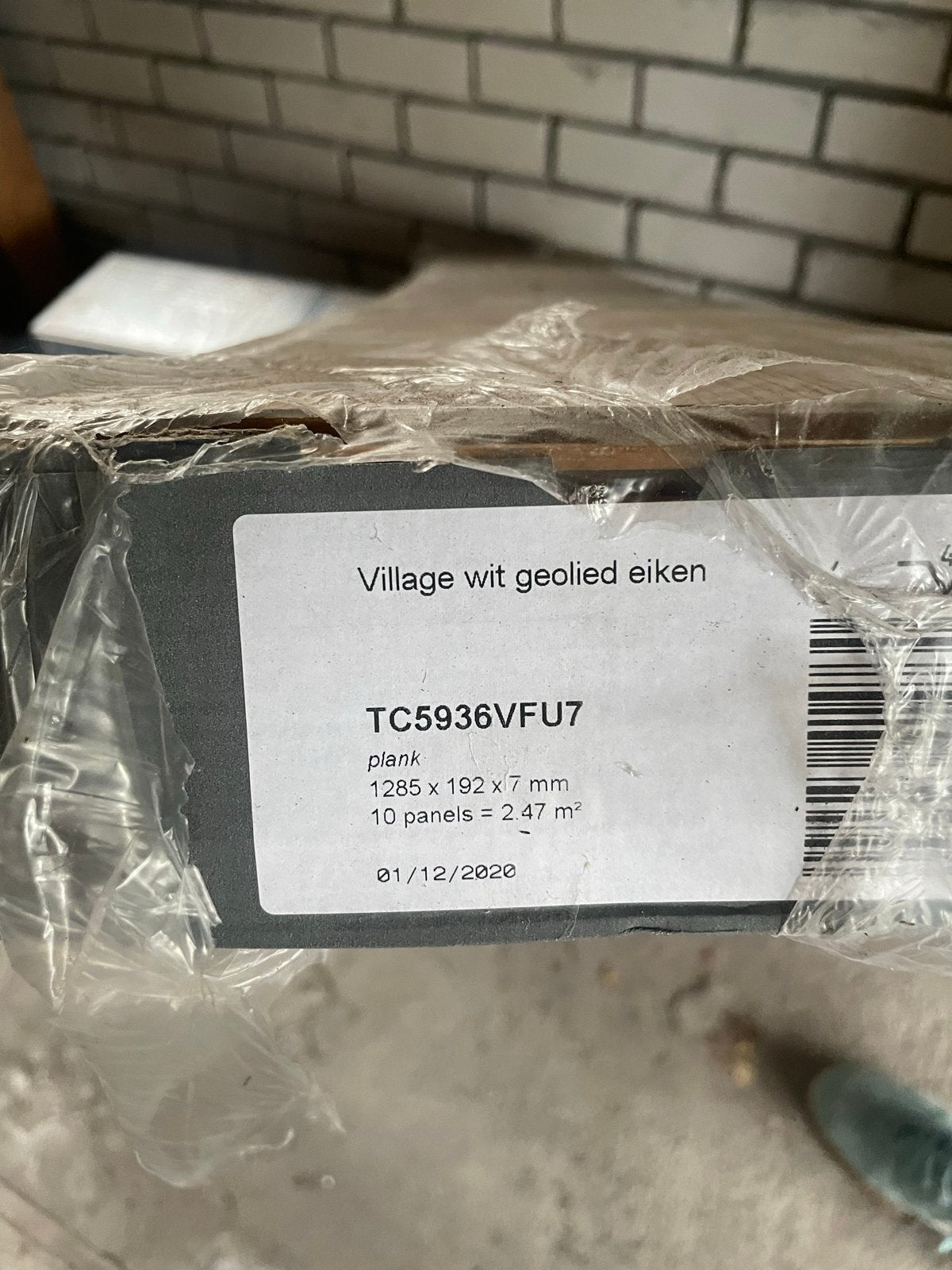 Laminaat Village wit geolied eiken - 2.47 m² per pak, Ophalen, 50 tot 150 cm, Nieuw, Minder dan 5 m²