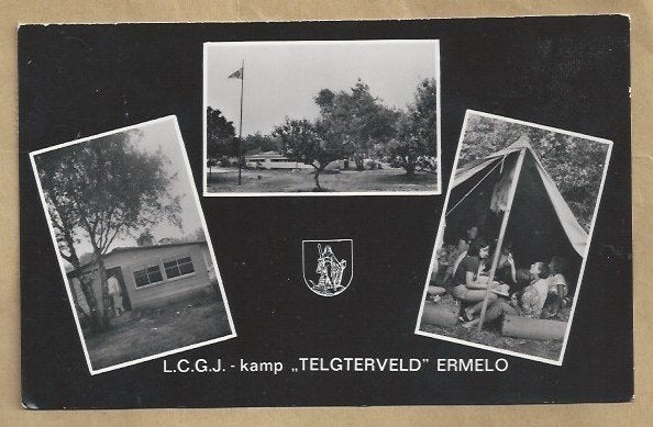 Ansichtkaart L.C.G.J.-kamp "TELGTERVELD" Ermelo 1969, Verzamelen, Ophalen of Verzenden, 1960 tot 1980, Gelopen, Gelderland
