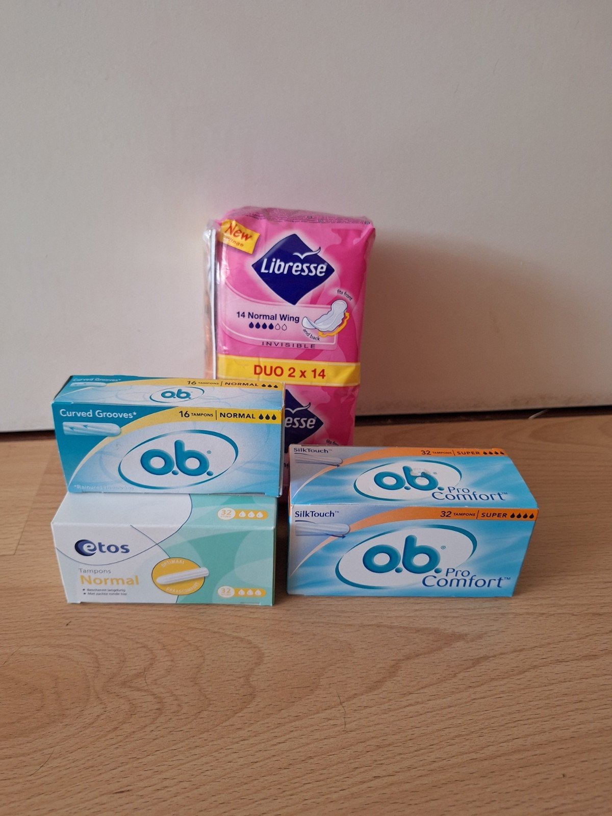 menstruatie producten nieuw, Ophalen