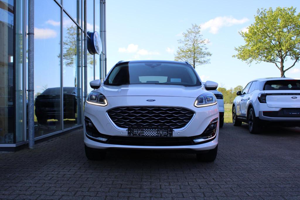 Ford Kuga 2.5 PHEV Vignale | Panorama Dak | Adaptive Cruise, 14 kWh, Gebruikt, 4 cilinders, Wit