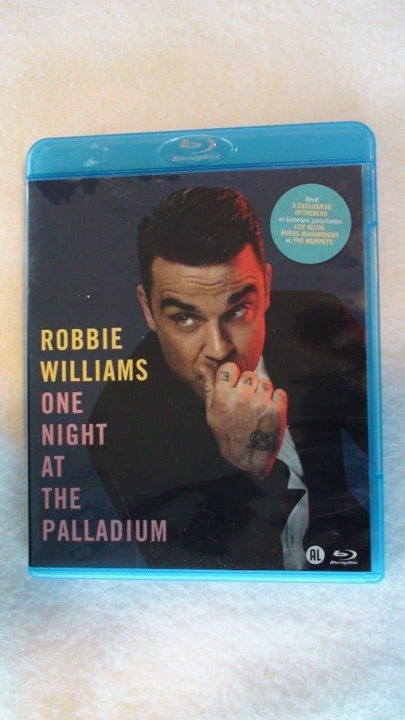 Robbie Williams one nigh at the palladium blu-ray, Ophalen of Verzenden, Zo goed als nieuw, Blu-ray, Muziek en Concerten
