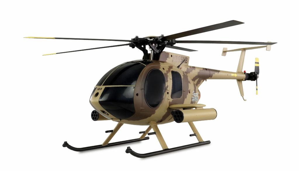 Brushless RC Helikopter Hughes MD500E Military Bruin. RTF, Hobby en Vrije tijd, Elektro, RTF (Ready to Fly), Helikopter, Nieuw